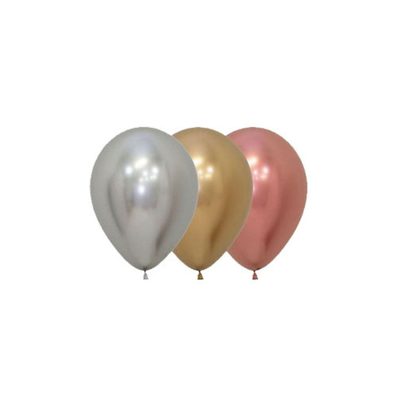 Sempertex 12cm Reflex assortment Balloons pack of 50 Biodegradable.