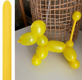 DTX (Sempertex) 260 Modelling Balloon Fashion Yellow pack of 50 or 100