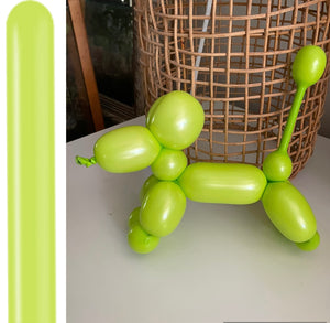 Kalisan 260 twisting balloons Lime Green- Pack of 100