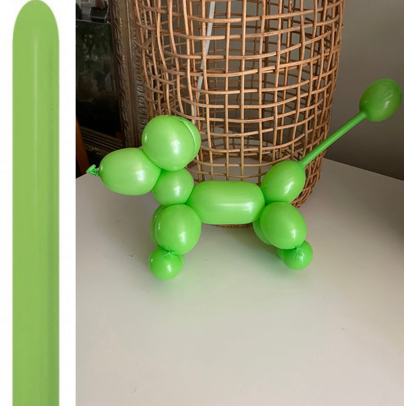 DTX (Sempertex) 260 Modelling Balloon Lime Green pack of 50 or 100. Biodegradable 🌱