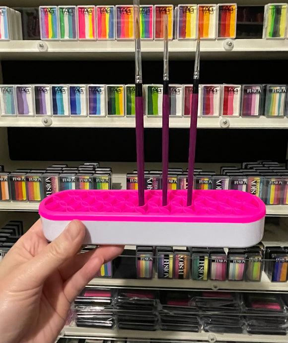 Silicon brush stand/ holder- Passion Pink