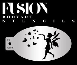 Fusion Body Art  Face Painting Stencil- Pixie Fairy FS11