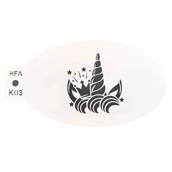 Face Painting Stencil- Unicorn Horn and Crown