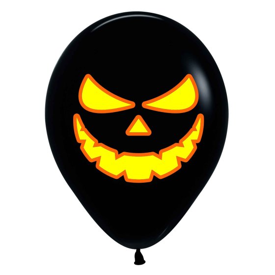 Sempertex 30cm Bright scary pumpkin Balloons pack of 12  Perfect for Halloween wands and quick characters