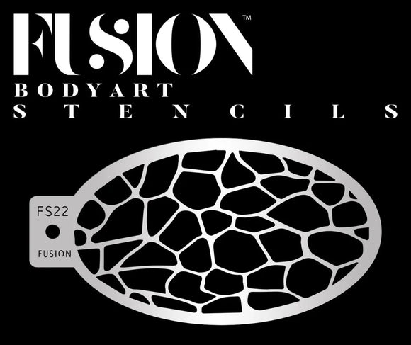 Fusion Body Art  Face Painting Stencil- Dragon Scales  FS22