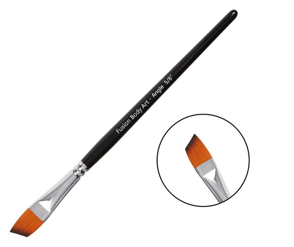 Fusion Body Art | Professional Face Paint Brush- 5/8 inch Long Angle