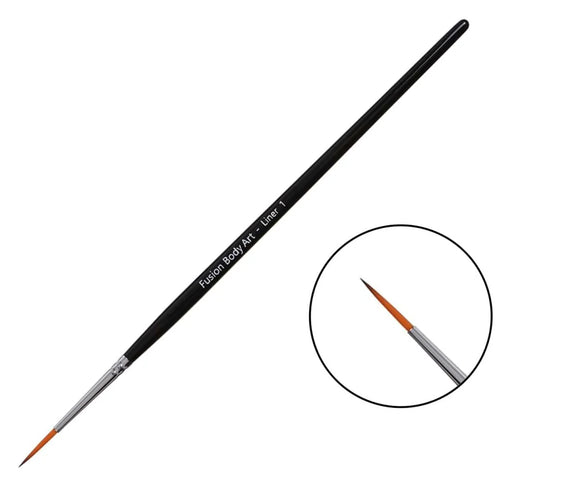 Fusion Body Art | Professional Face Paint Brush- liner #1 NEW!