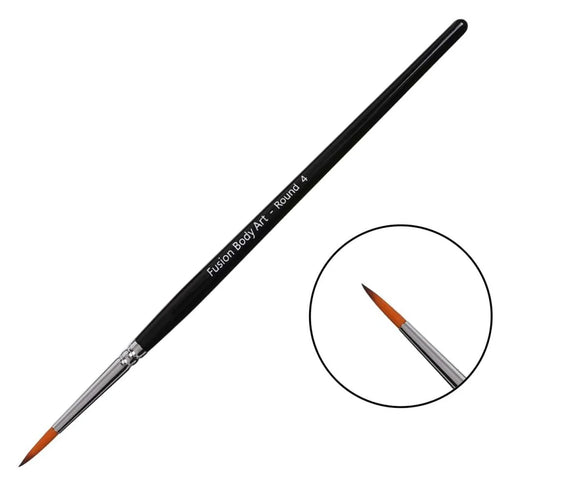 Fusion Body Art | Professional Face Paint Brush- Round #4 NEW!