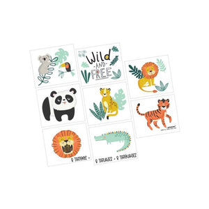 Get Wild Jungle temporary Tattoo Pack- Apply with water