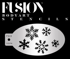 Fusion Body Art  Face Painting Stencil-Let it Snow FS03