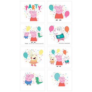 Peppa Pig temporary Tattoo Pack- Apply with water