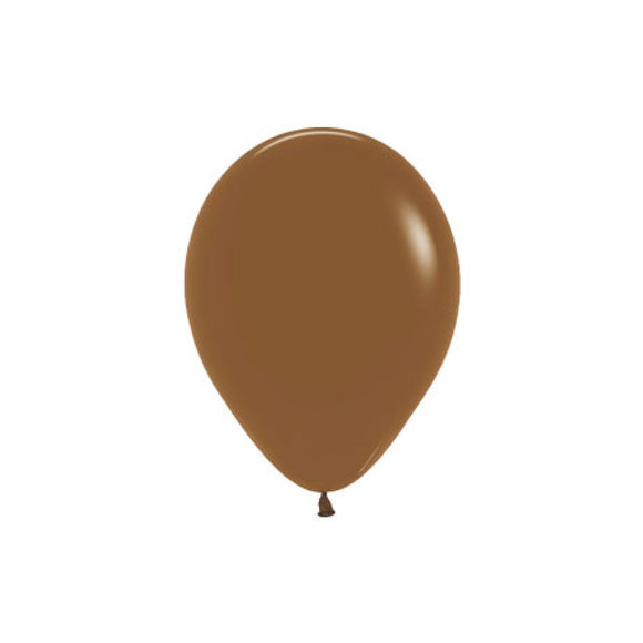 Sempertex 12cm Round Balloons Coffee Brown pack of 50