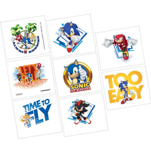 Sonic the hedgehog temporary Tattoo Pack- Apply with water