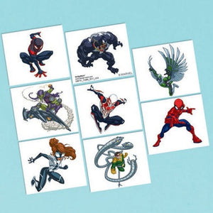 Spiderman Webbed Wonders Temporary Tattoo Pack- Apply with water