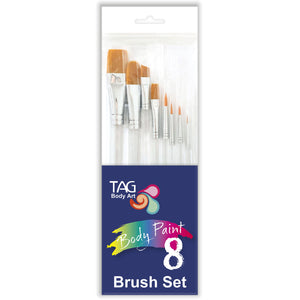 TAG Brush Set of 8 (Acrylic handles)