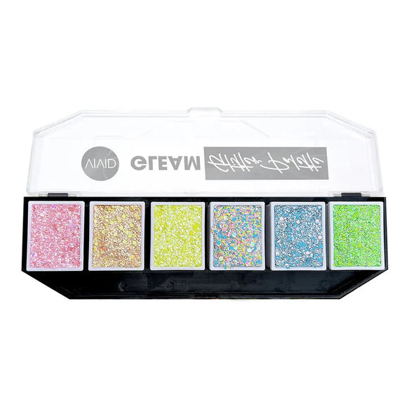 VIVID Glitter | Gleam Glitter Cream | Pastel Glow UV Palette 6x8g