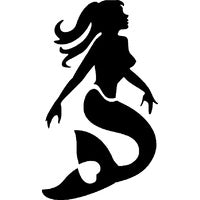 Glitter Tattoo Stencil - Mermaid Stencil